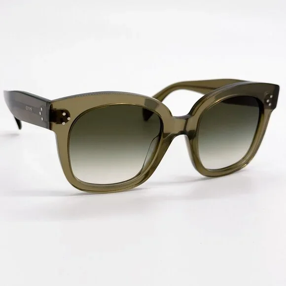 NEW CELINE SUNGLASSES, WOMEN GREEN EYEWEAR CELINE CL4002UN 98P - Picture 5 of 6